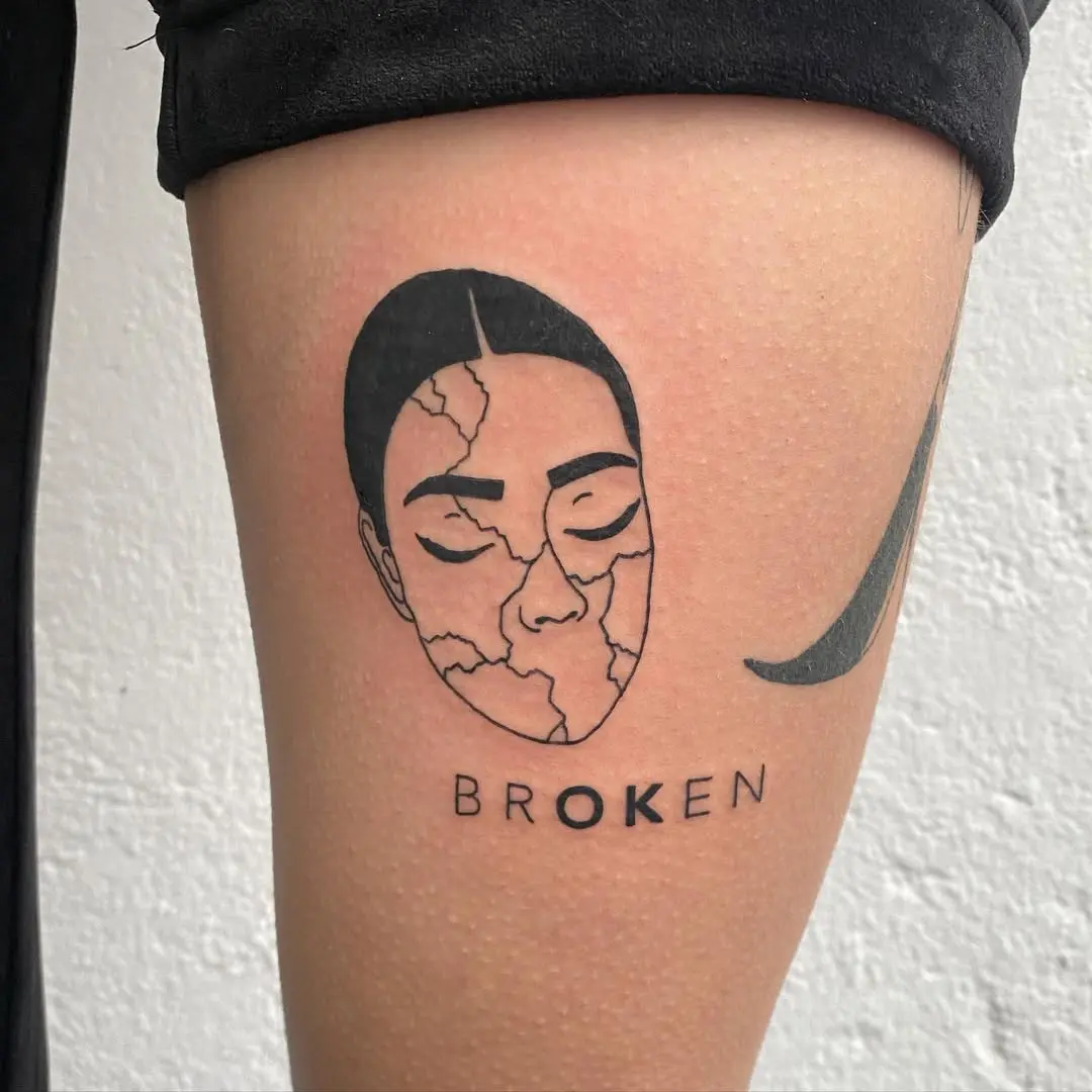 Emotionally resonant tattoo representing fragility