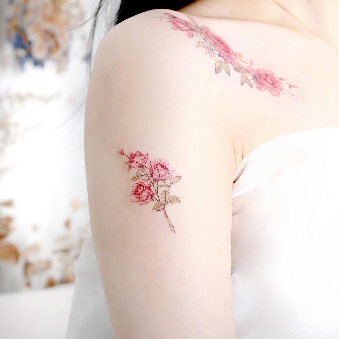 Elegant rose tattoo for a feminine touch