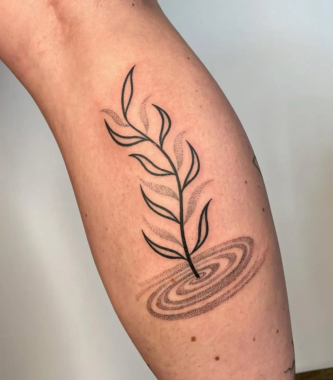 A soothing leaf design perfect for yogis.