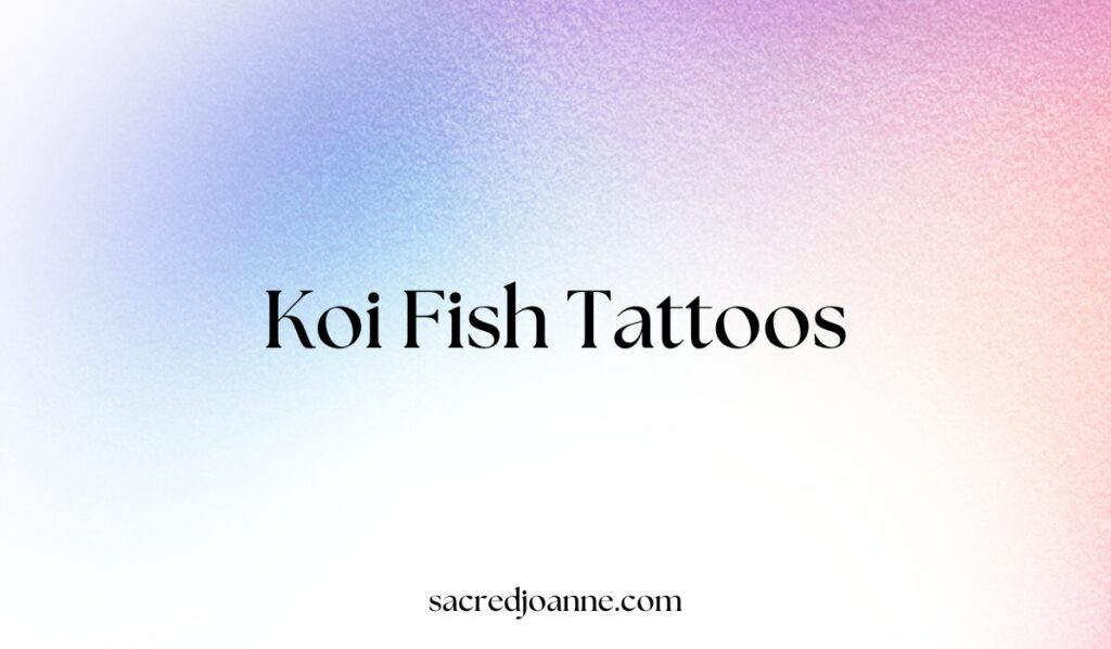 53 Stunning Koi Fish Tattoo Designs With Meaning Sacred Joanne