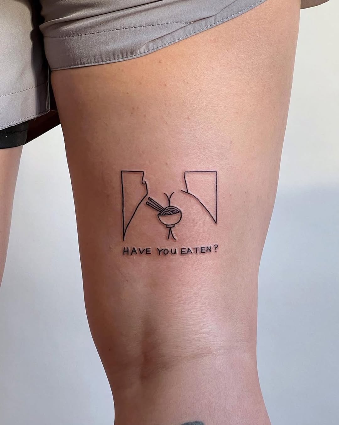 Quirky tattoo reflecting culinary culture