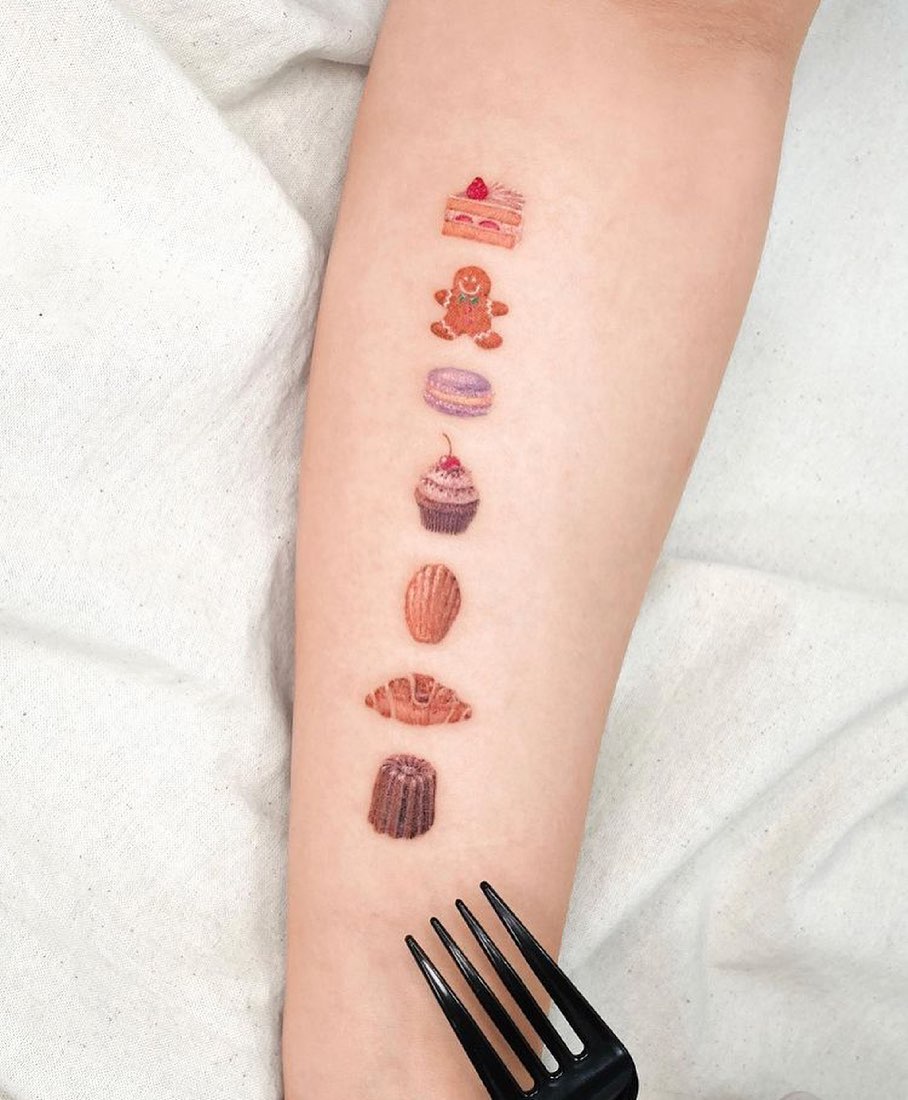 Delicious pastry tattoos that delight the eye