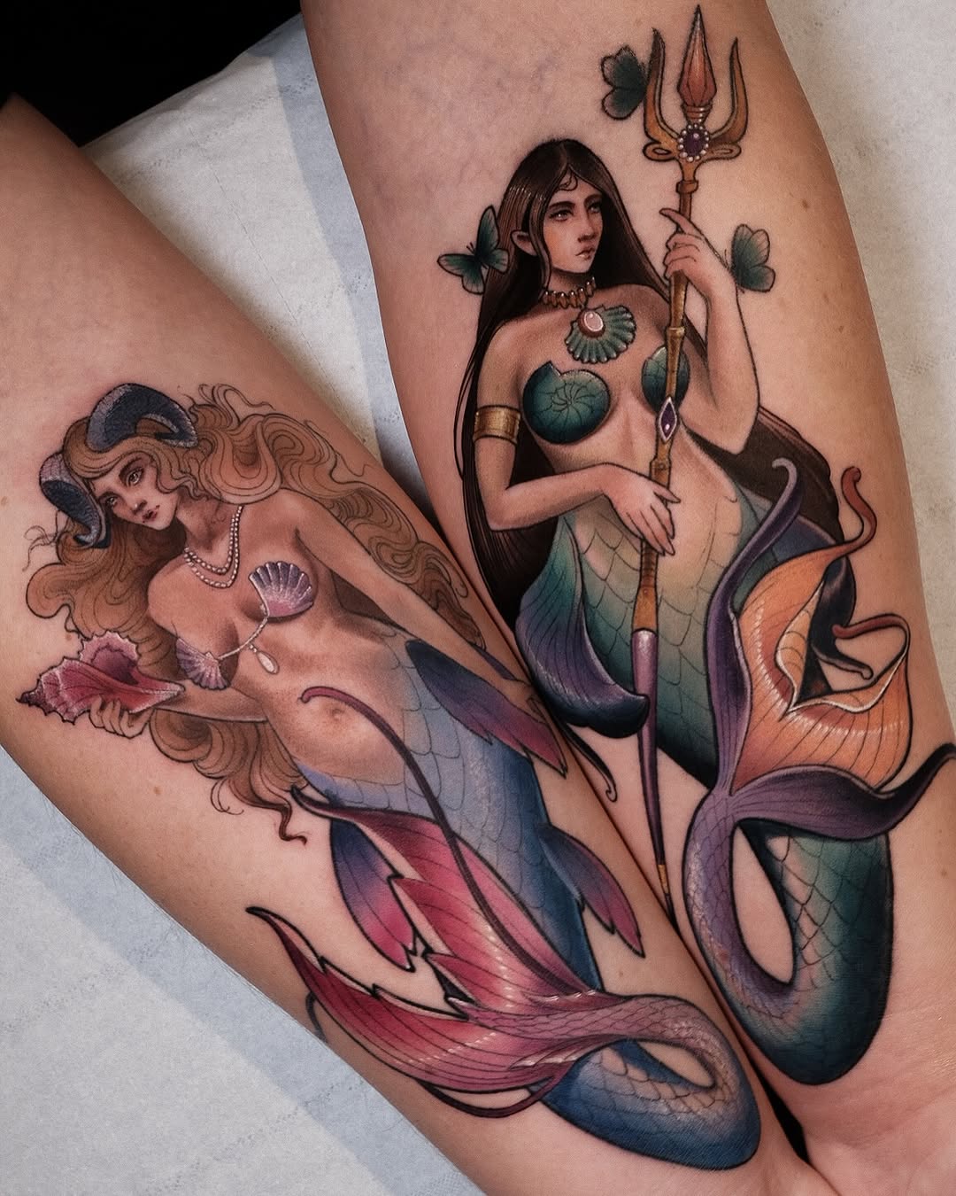 Stunning Mermaid Tattoos with Unique Designs