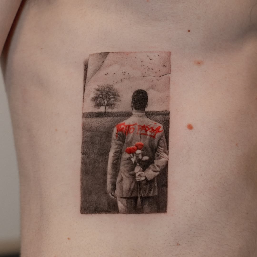 A poignant tattoo exploring loss and longing