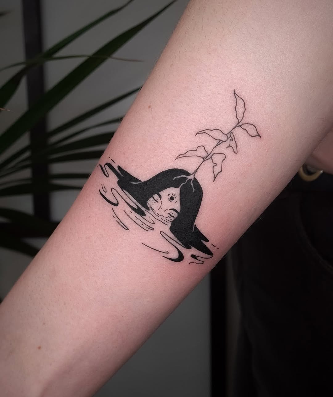 Emotional ink depicting growth and sorrow