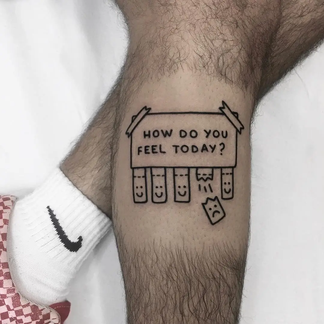 Exploring emotions through a unique tattoo design