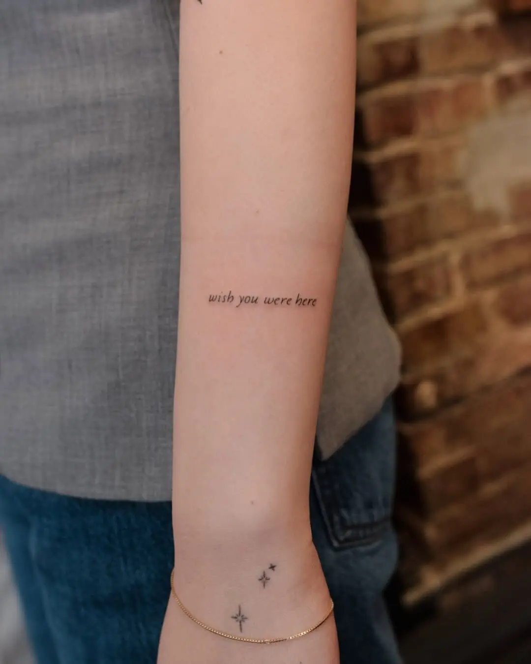 Meaningful small tattoo on arm