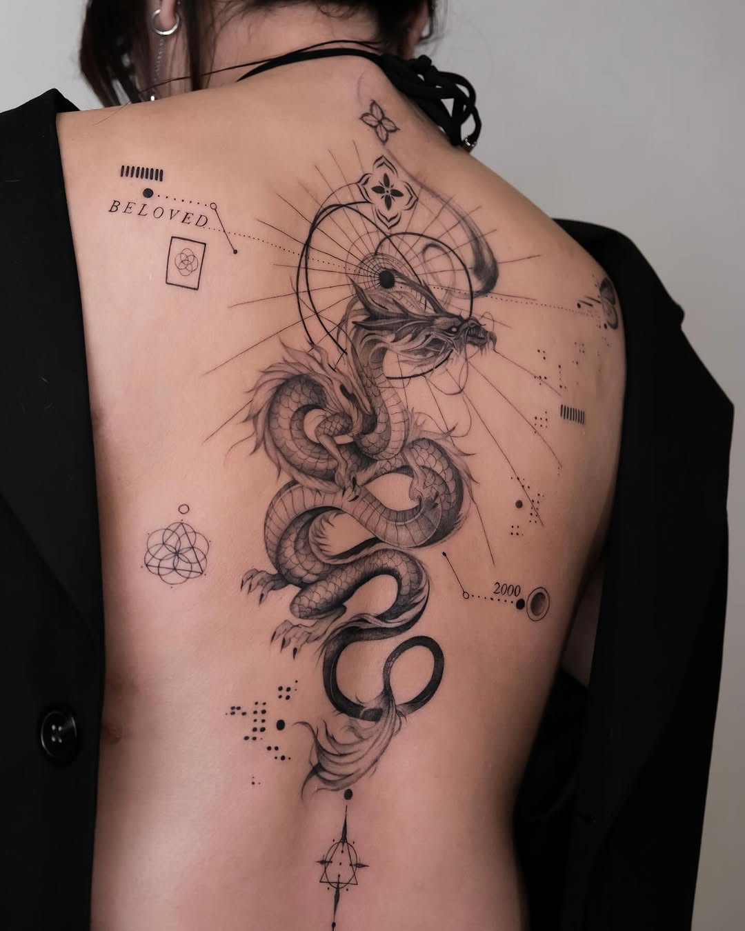 Intricate snake tattoo showcasing elegance and power