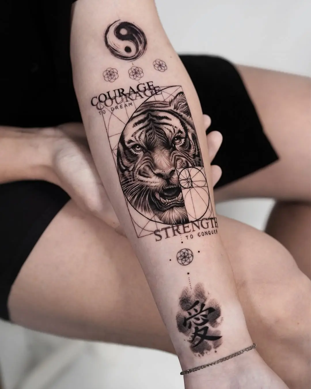 Symbol of courage and strength in tattoo art