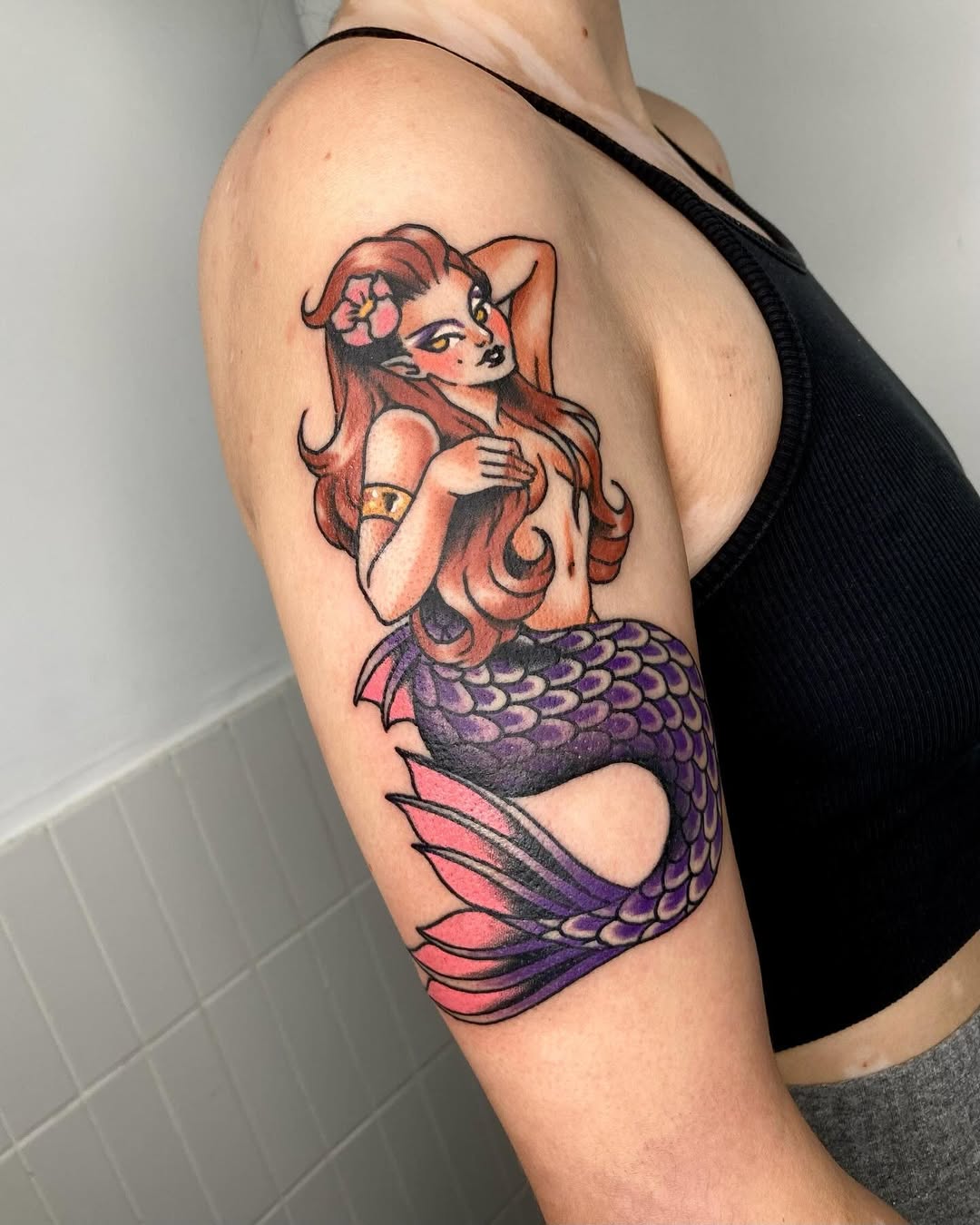 Vibrant Mermaid Tattoo Artwork for Ocean Lovers