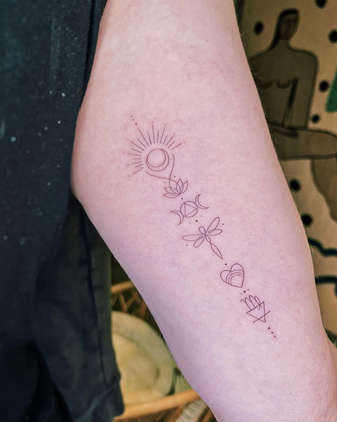 Charming minimalist Virgo tattoo design inspiration