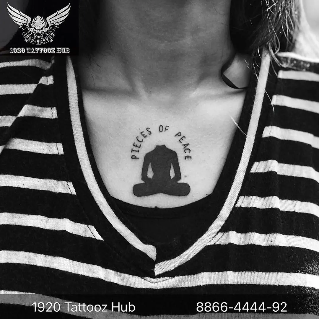 Serene tattoo design for inner peace seekers
