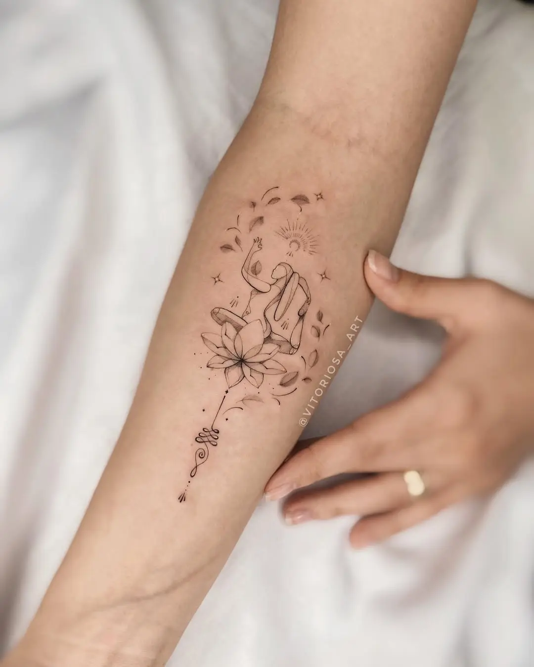 Meditation Lotus Tattoo Inspiring Mindfulness