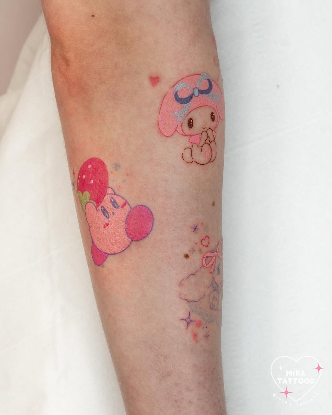 Adorable Kawaii Character Tattoos for Playful Vibes