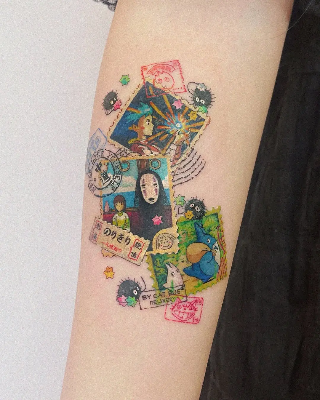 Charming Animated Tattoo Postcard Collection