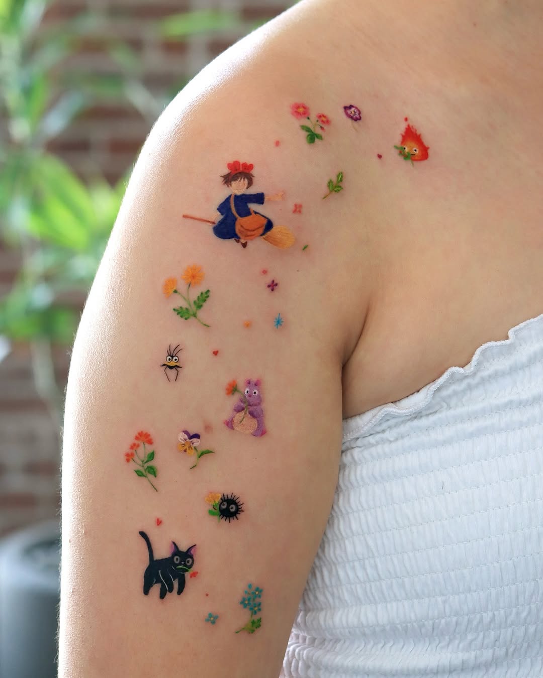 Charming and whimsical colorful tattoo collection