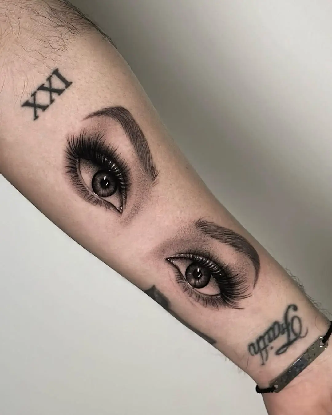 Stunningly Realistic Eye Tattoo on Forearm