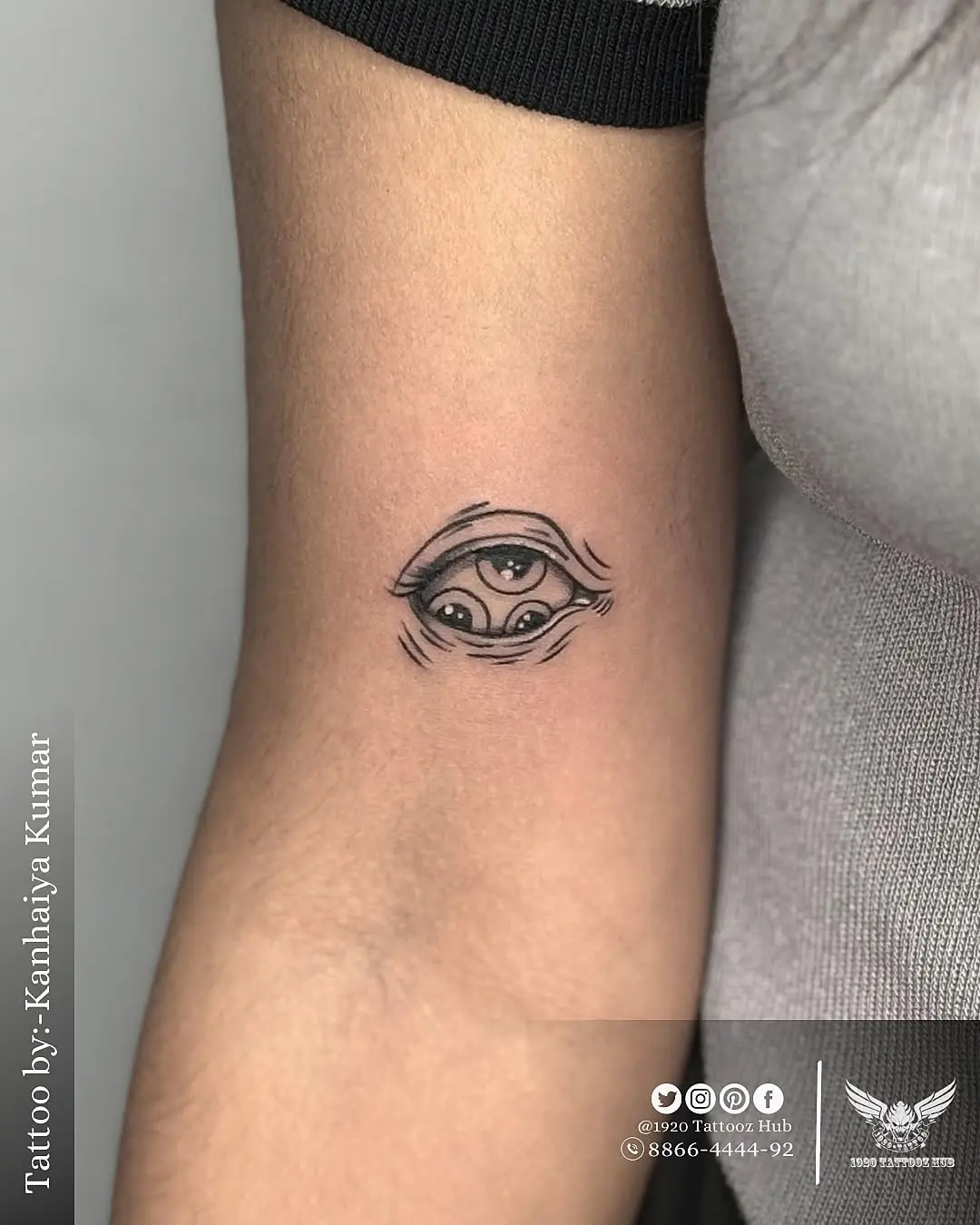 Unique Eye Tattoo on Arm Shines Bright