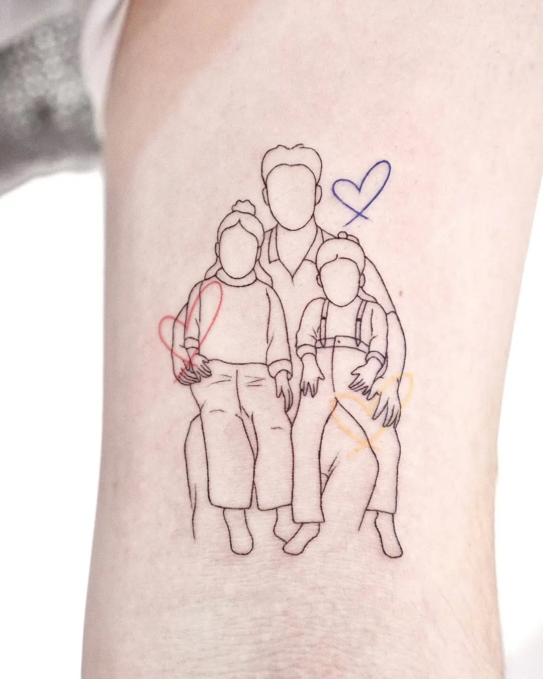 Heartfelt Family Tattoo of Togetherness