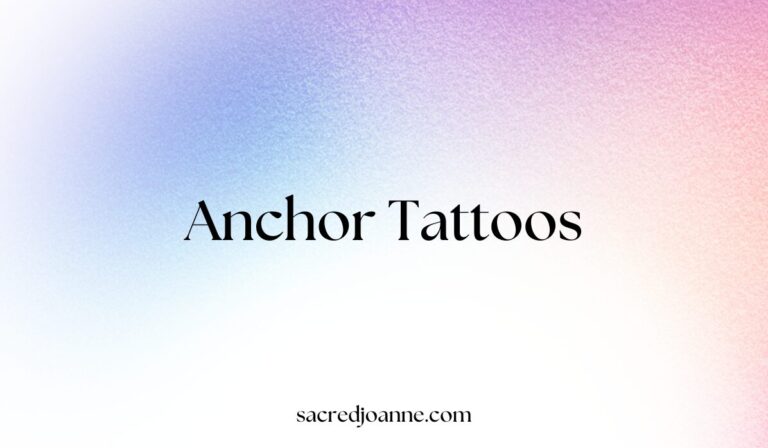 21 Stunning Anchor Tattoos That Will Keep You Grounded