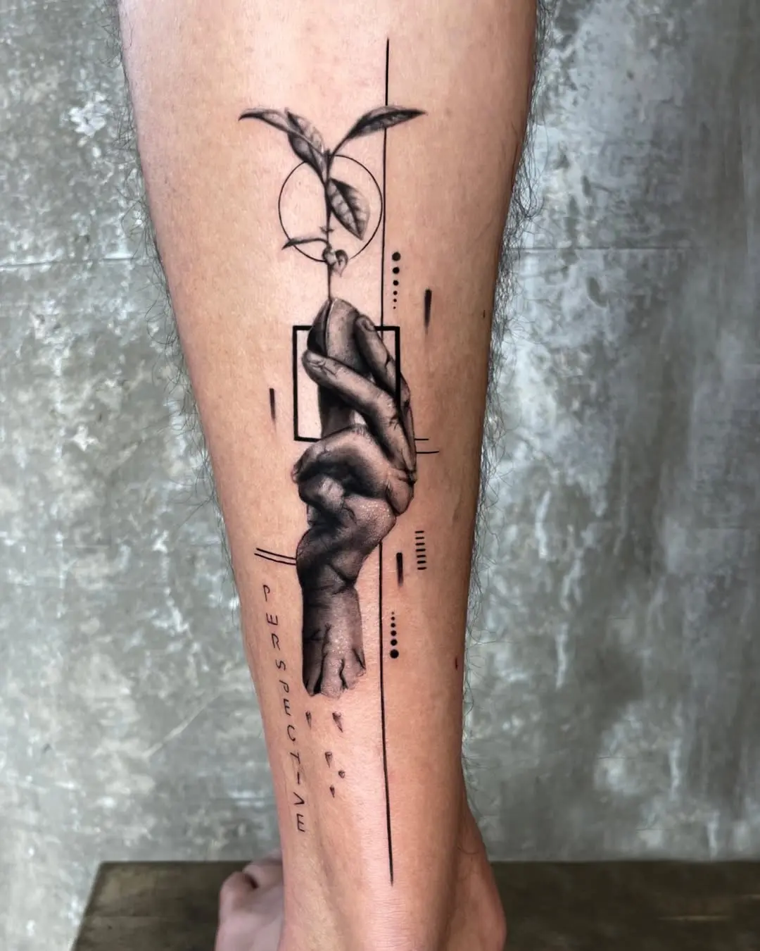 Symbolic growth through art on the skin