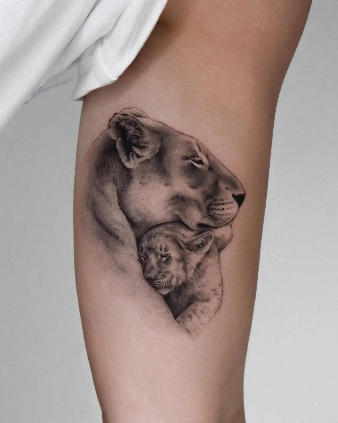Motherly love captured in ink