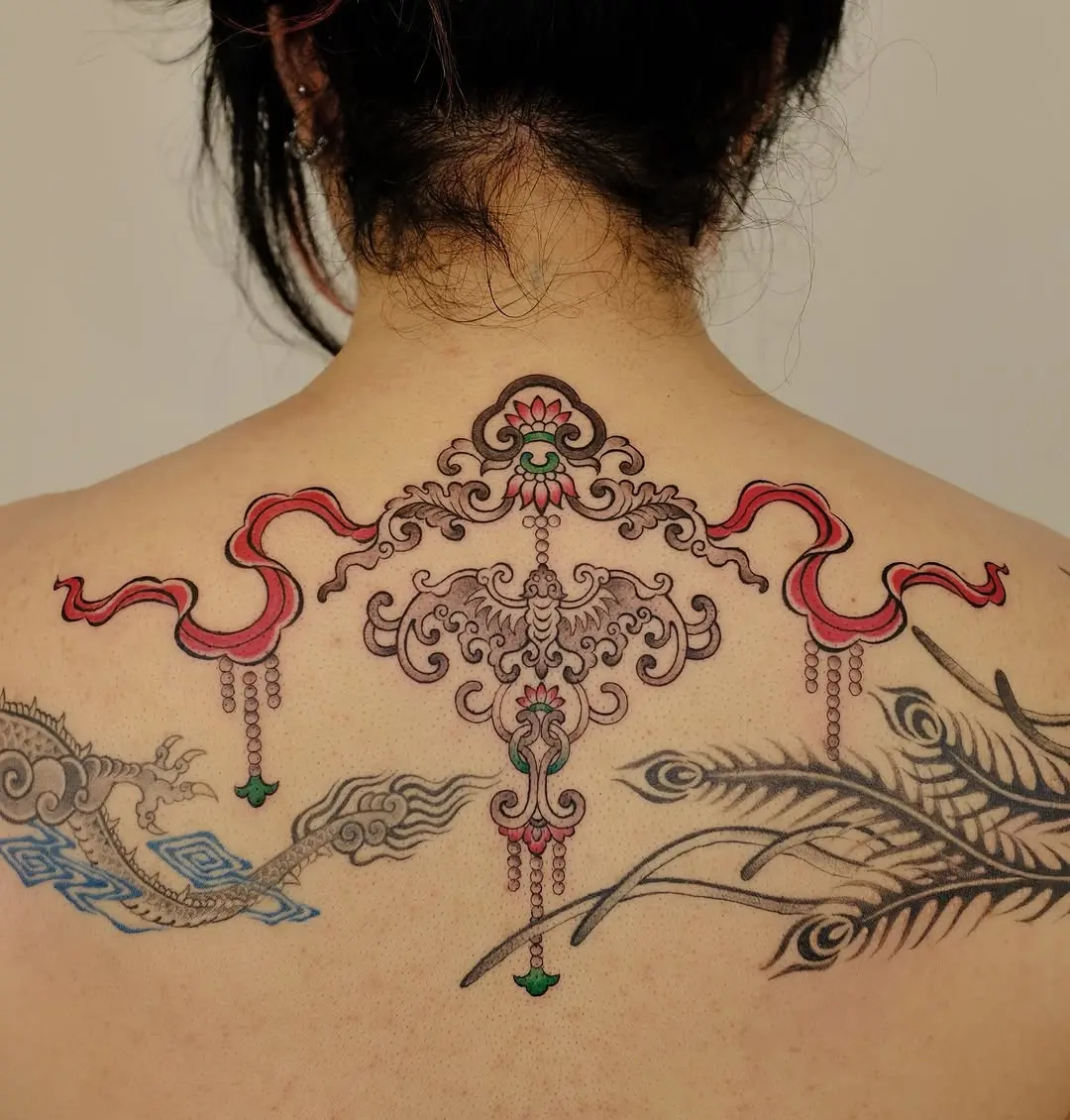 Ornate design capturing traditional tattoo art.