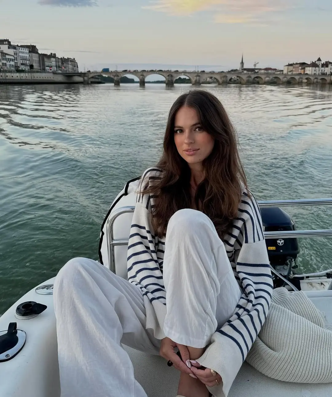 Chic Striped Sweater for Boat Outings