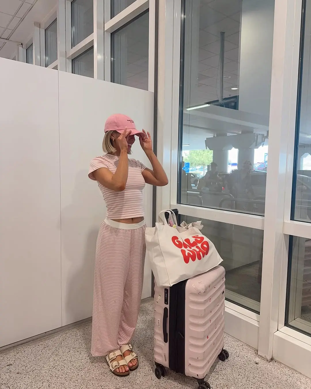 Chic and Comfy Striped Travel Ensemble