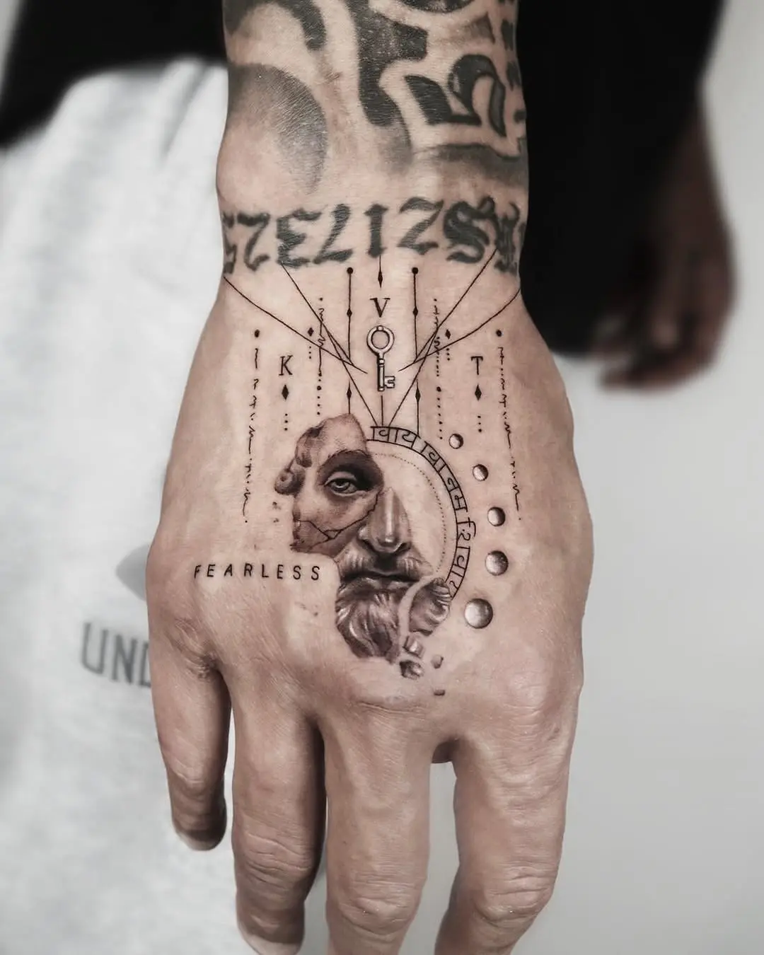 Intricate design showcasing fearless artistry on hand