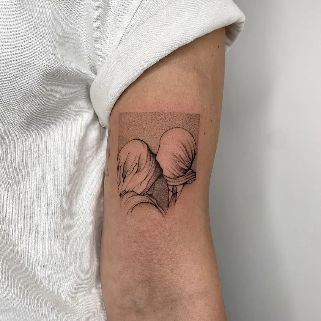 Elegant floral tattoo blending realism and artistry