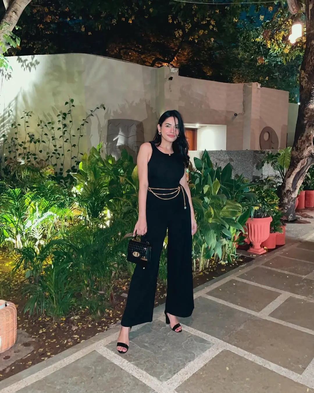 Chic black jumpsuit for elegant evenings out
