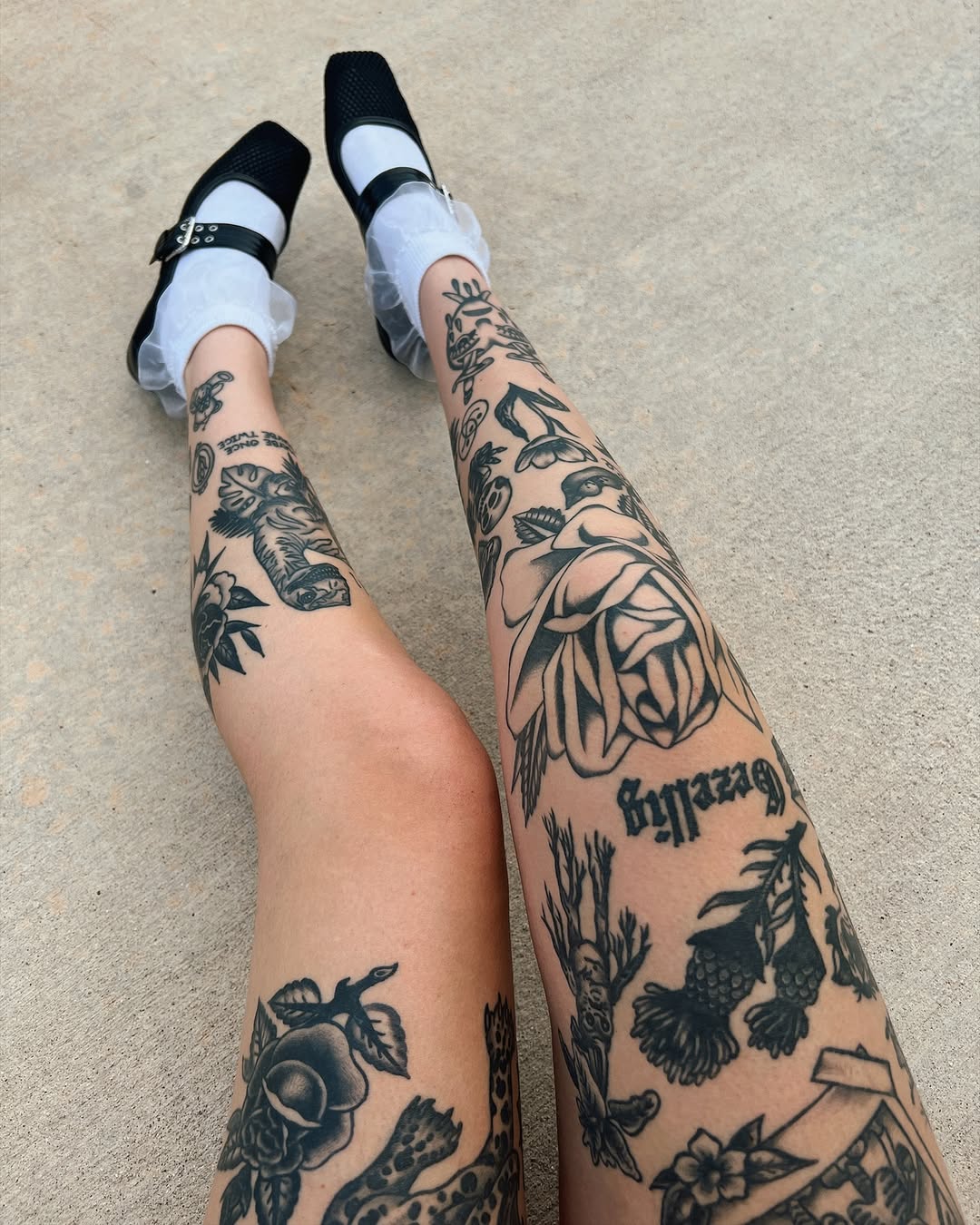 Stunning floral blackwork tattoo design inspiration