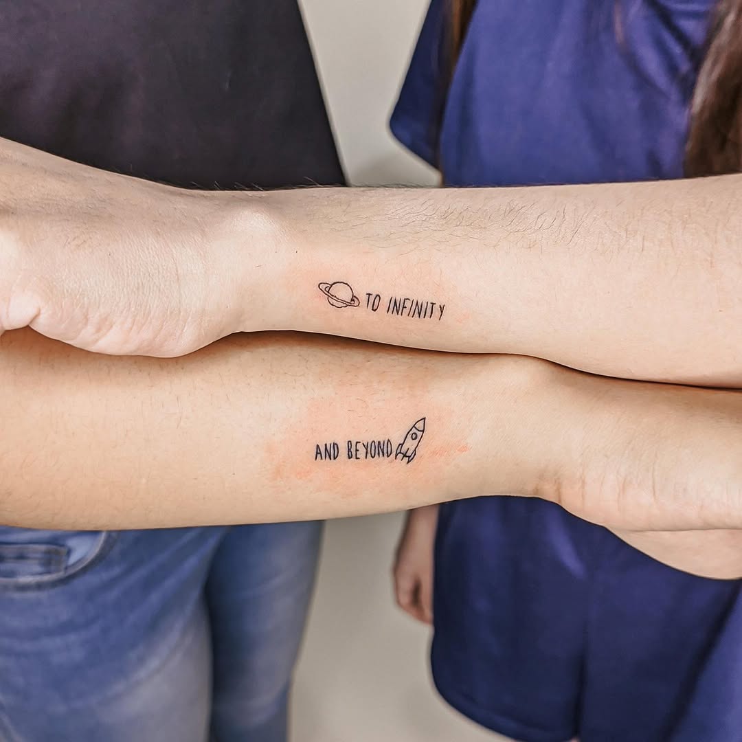 Charming Infinite Love Tattoos for Couples