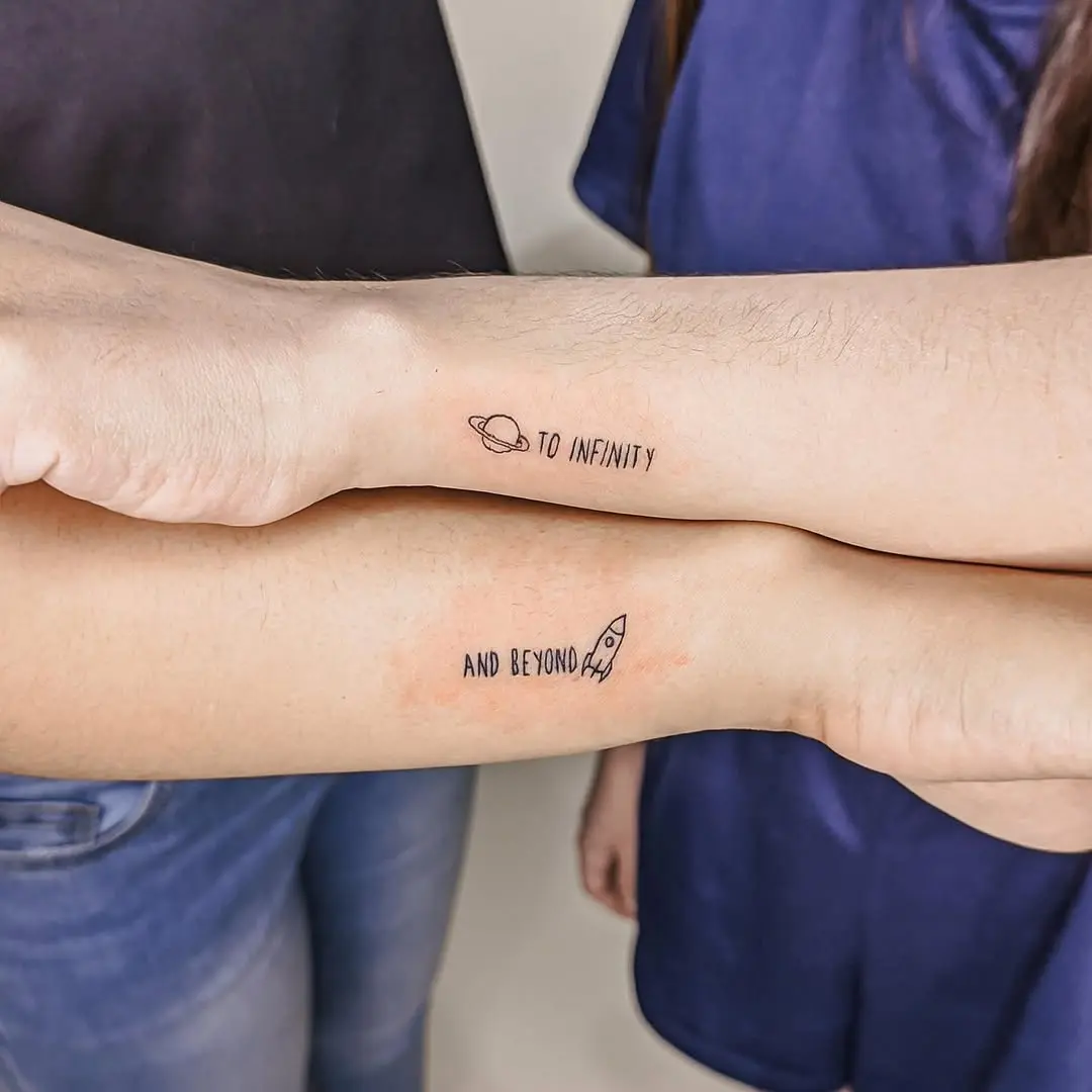 Charming Infinite Love Tattoos for Couples
