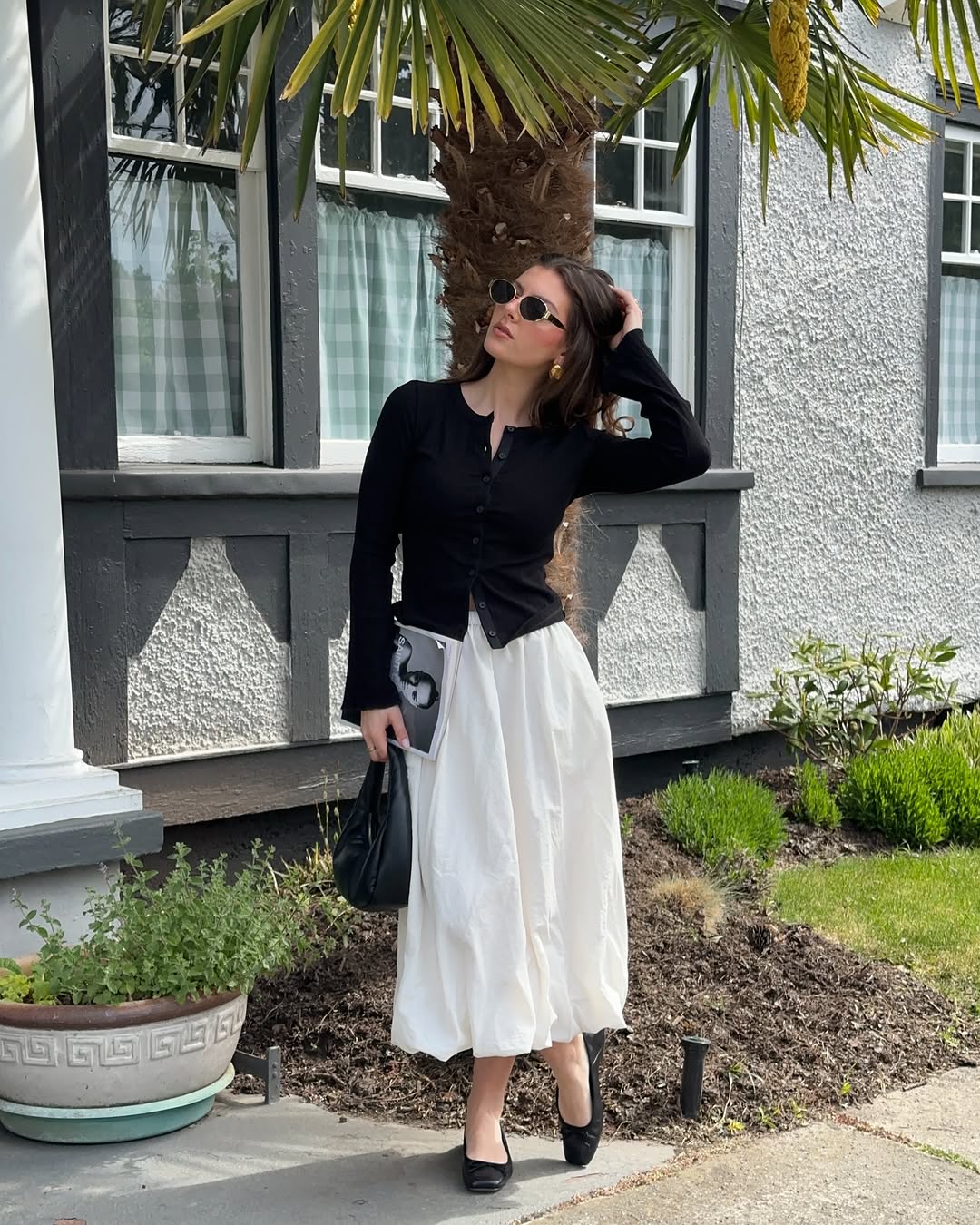 Chic and Elegant Midi Skirt Ensemble