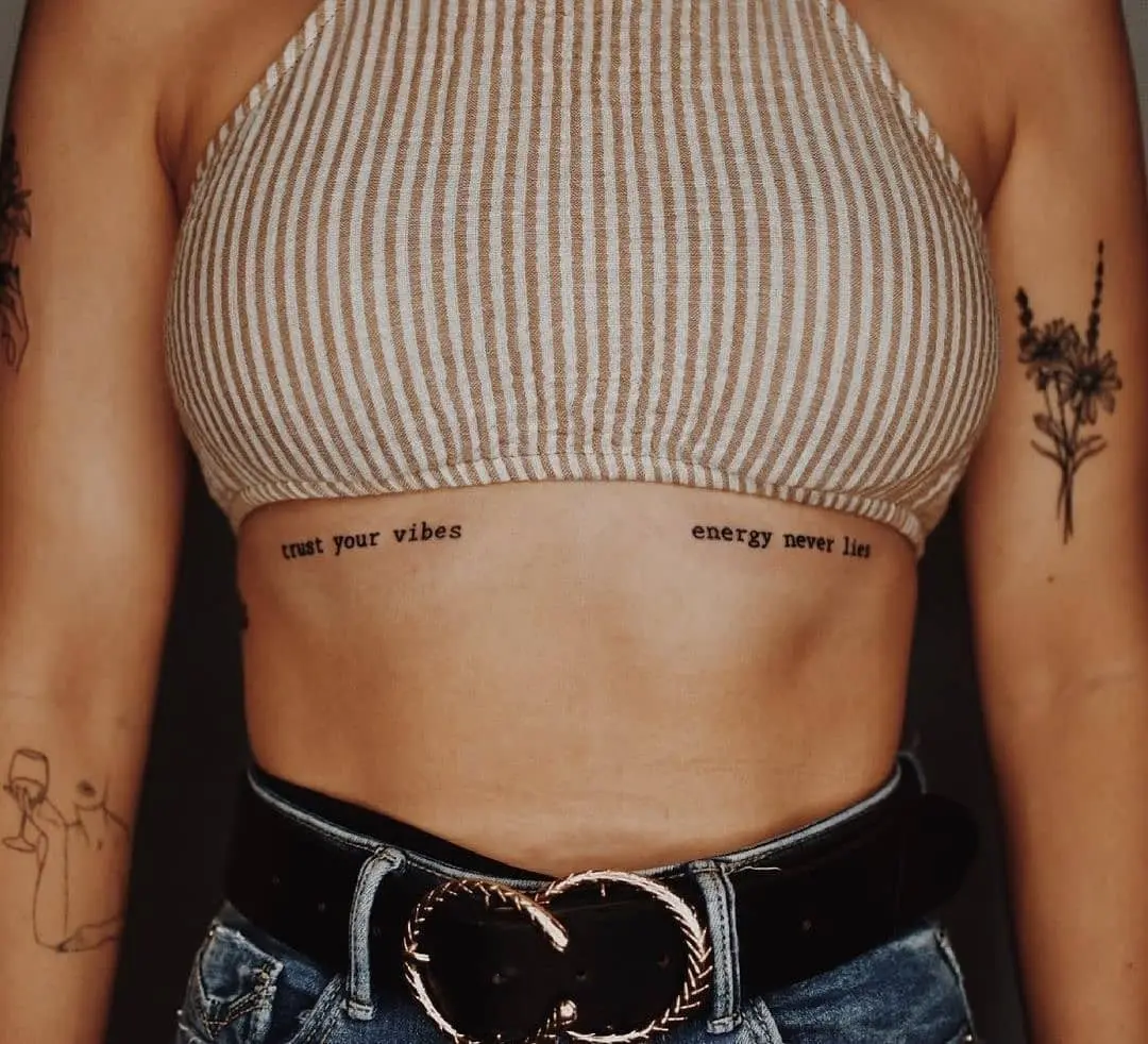Inspiring Quote Tattoos for Positive Energy