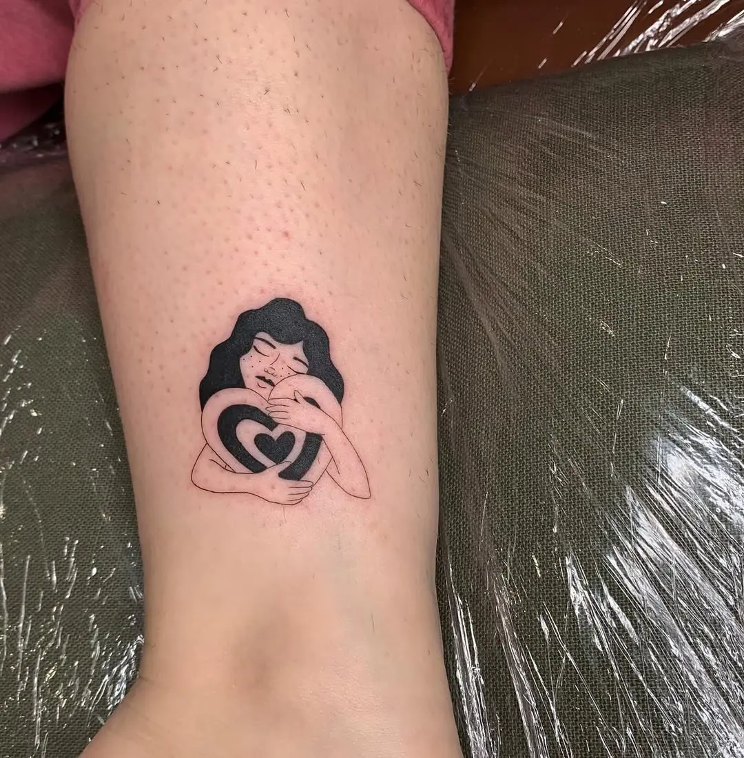 Embrace Yourself with This Heartfelt Tattoo
