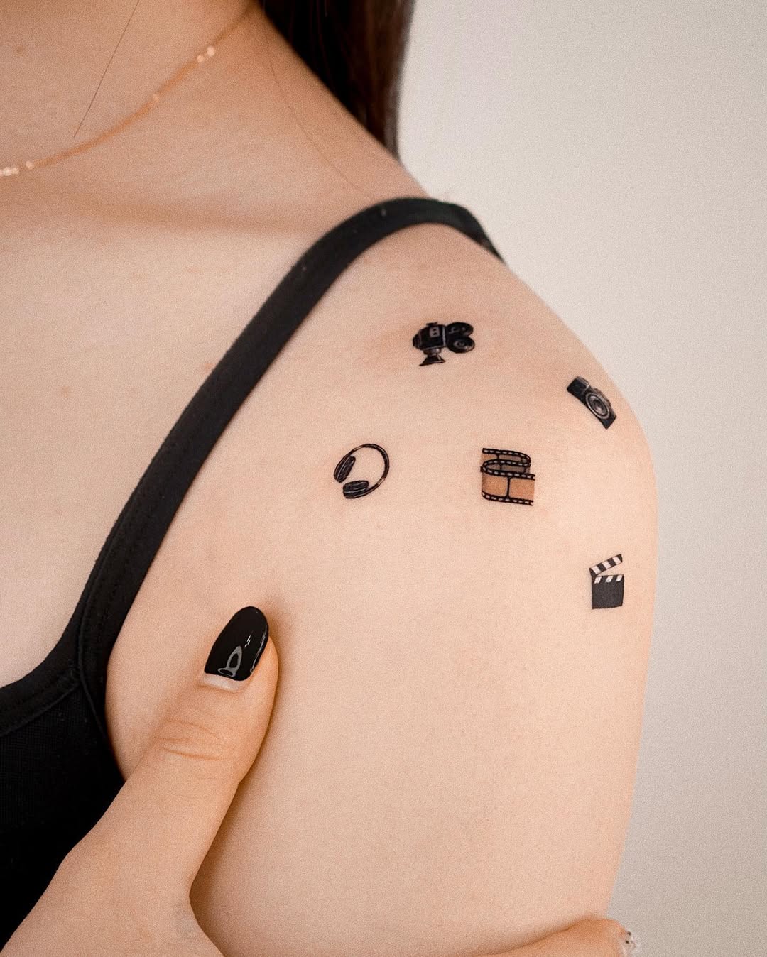 Chic and Fun Tiny Icons Tattoo Collection