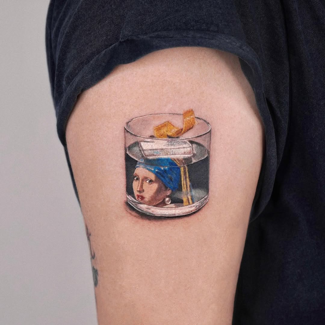 Unique tattoo blending art with modern expression