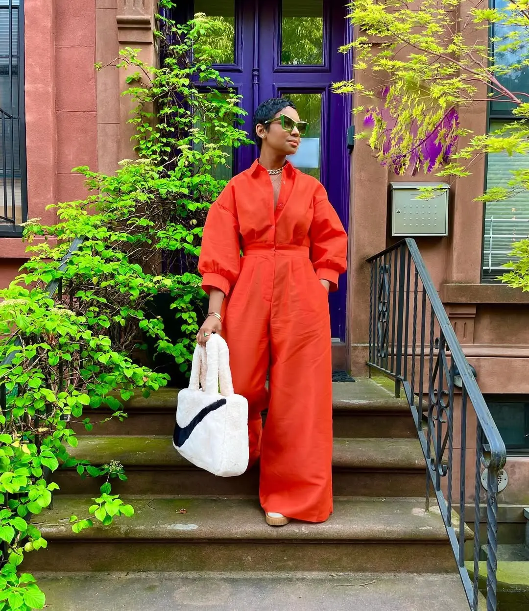 Chic Vibrant Orange Jumpsuit for Effortless Style