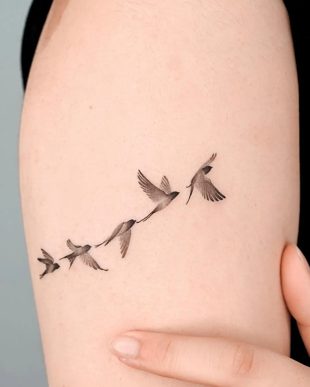 Symbolic birds portraying freedom and strength