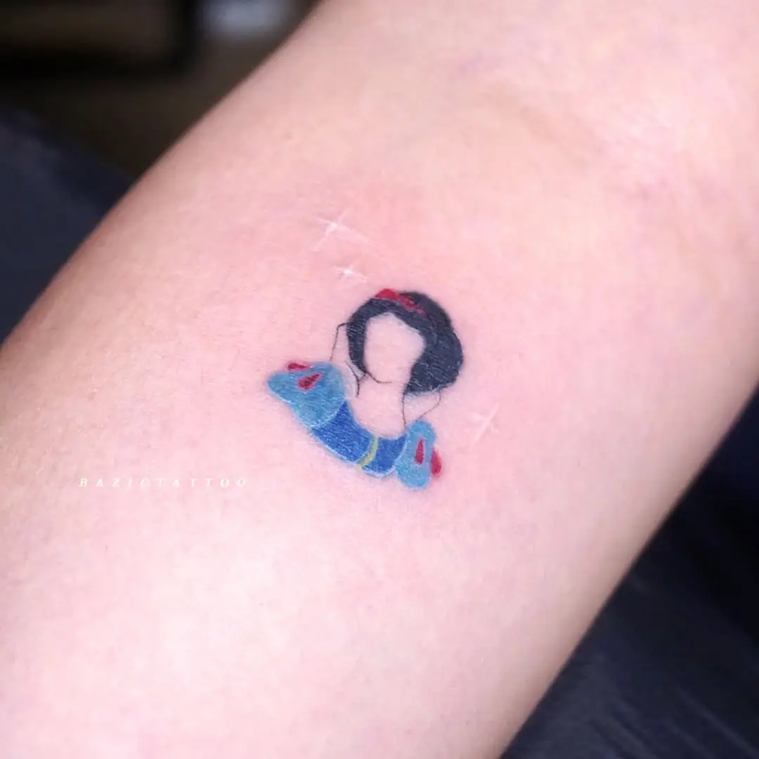 Charming Snow White Tattoo on Forearm