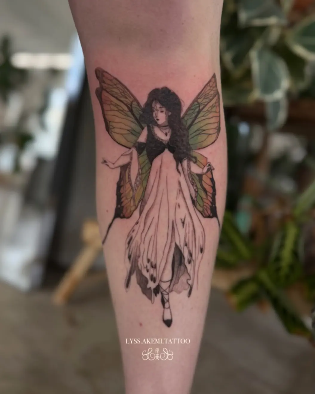 Enchanting fairy with vibrant butterfly wings