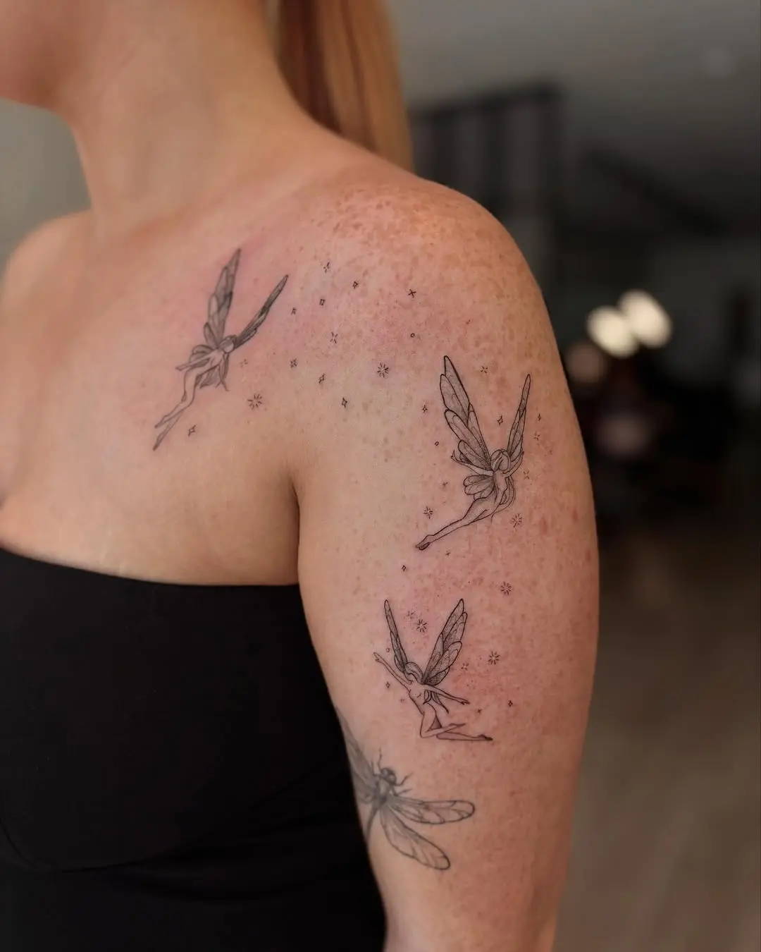 Elegant fairy tattoos with a whimsical touch