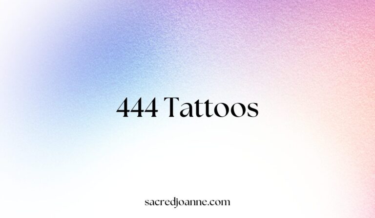 26 Creative 444 Tattoos That Symbolize Angelic Protection and Guidance