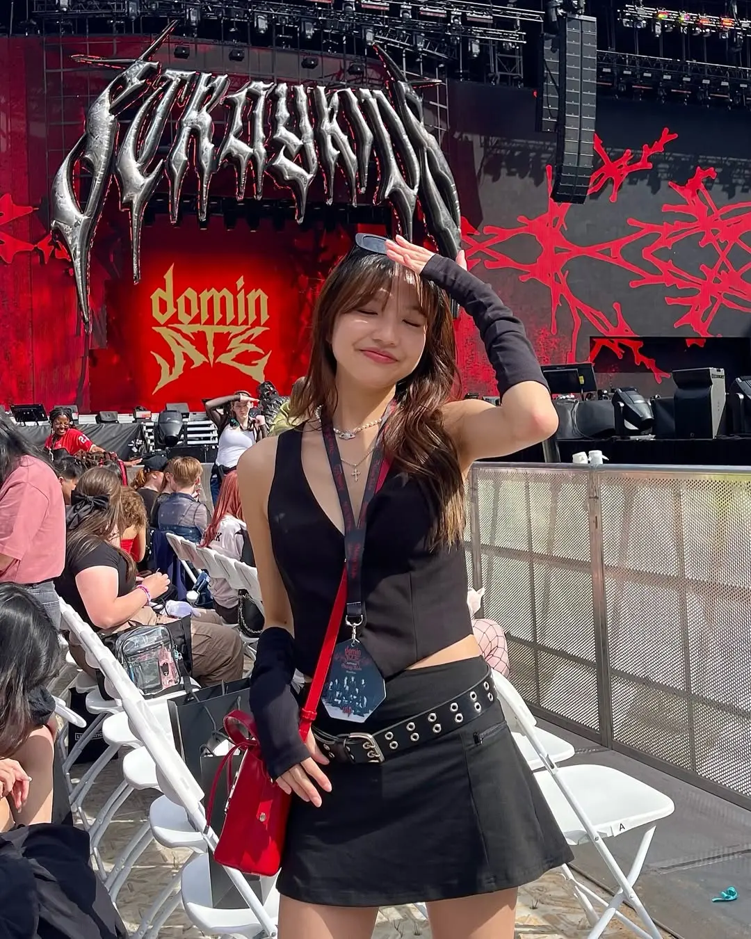 Chic K-pop Concert Outfit with Bold Vibes