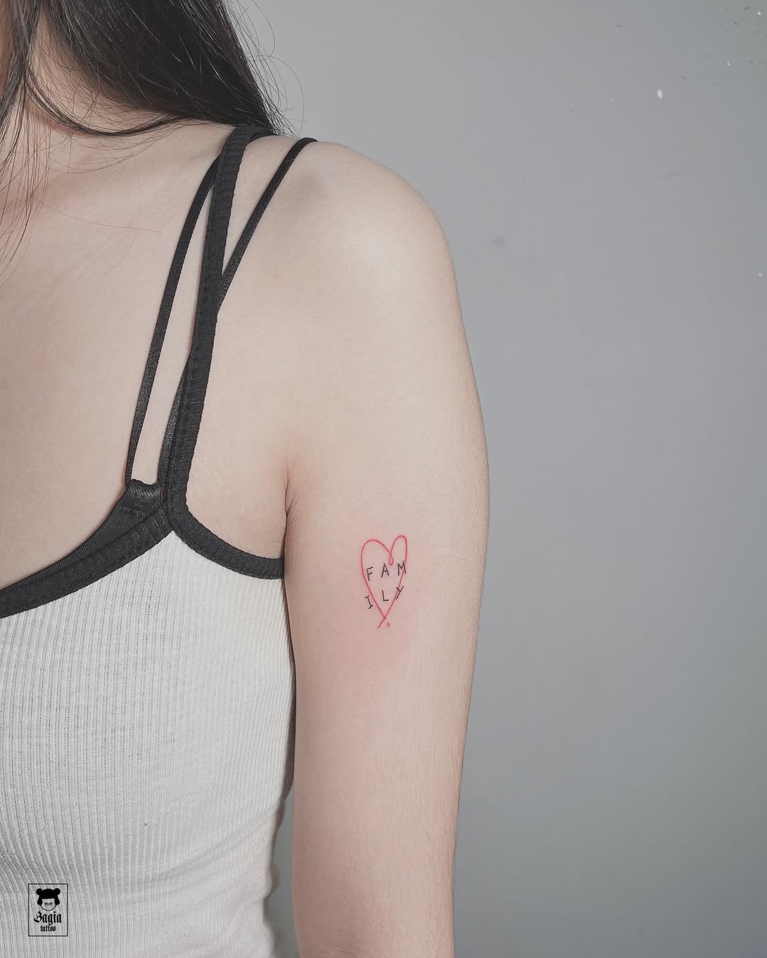 A heartfelt tribute with family tattoo design
