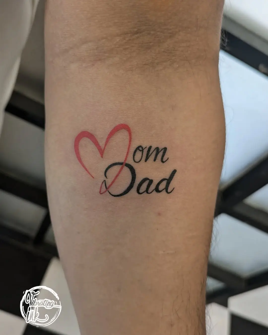 Heartfelt Tribute to Mom and Dad Tattoos