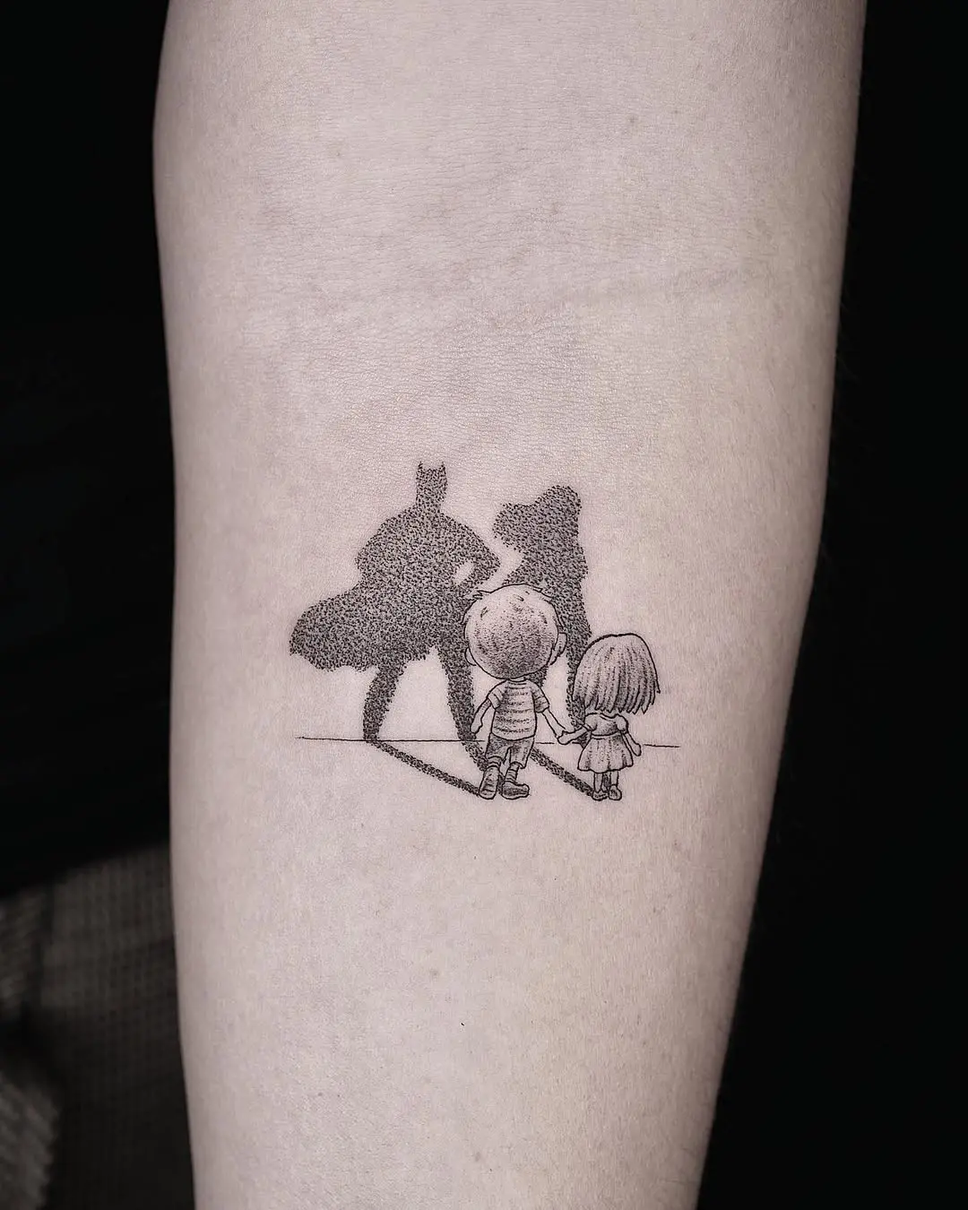 Powerful sibling bond reflected in ink.